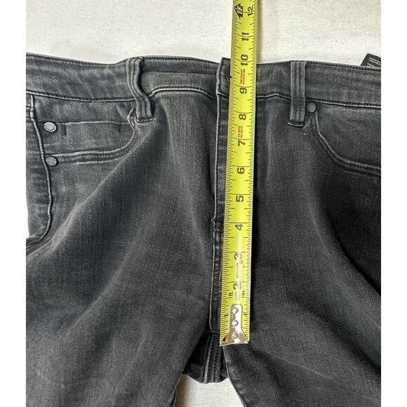 Liverpool Los Angeles Jeans Womens 10 Black The Crop Flare Stretch Dark Denim - Picture 12 of 12